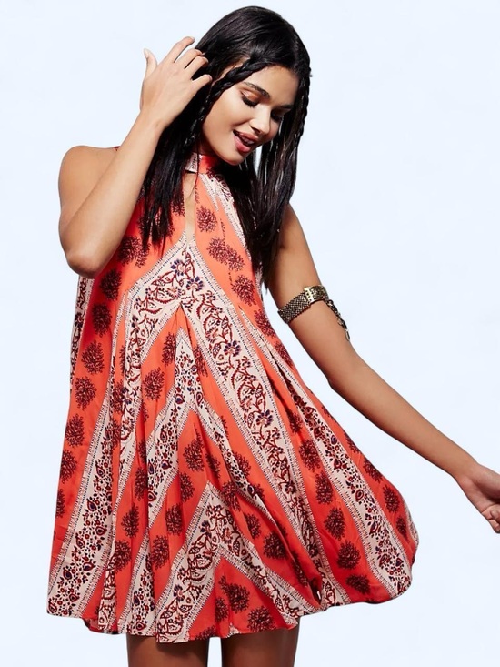 Free People Dresses & Skirts - FREE PEOPLE - MYSTIC WONDER PRINTED DRESS - SIZE XS